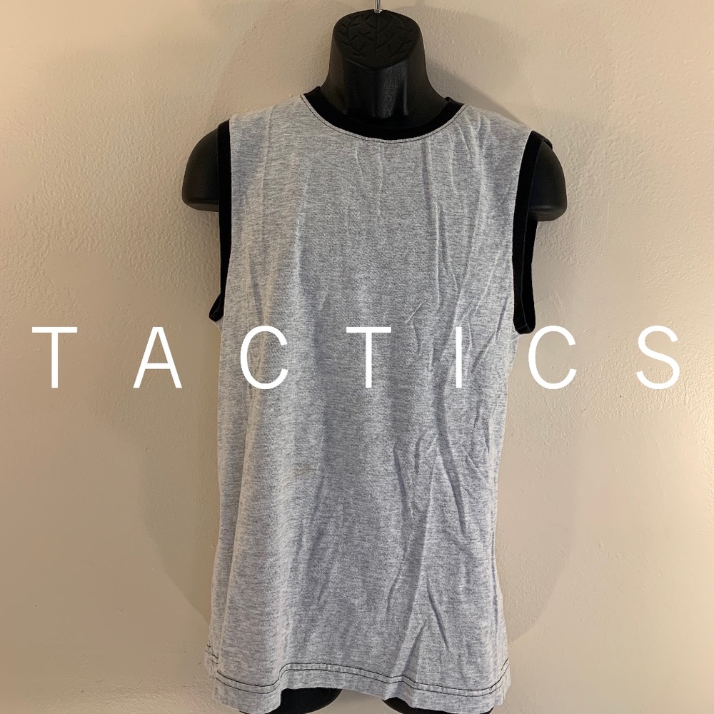 Tactics Tank Top Medium 100% Cotton Gently worn